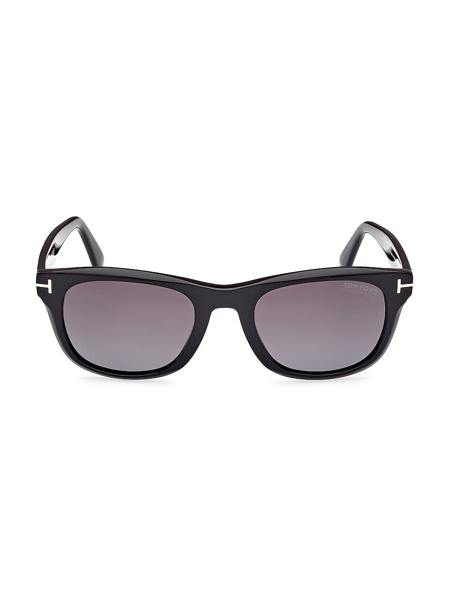 Men's Kendel 54MM Mirrored Sunglasses - Shiny Black Gradient