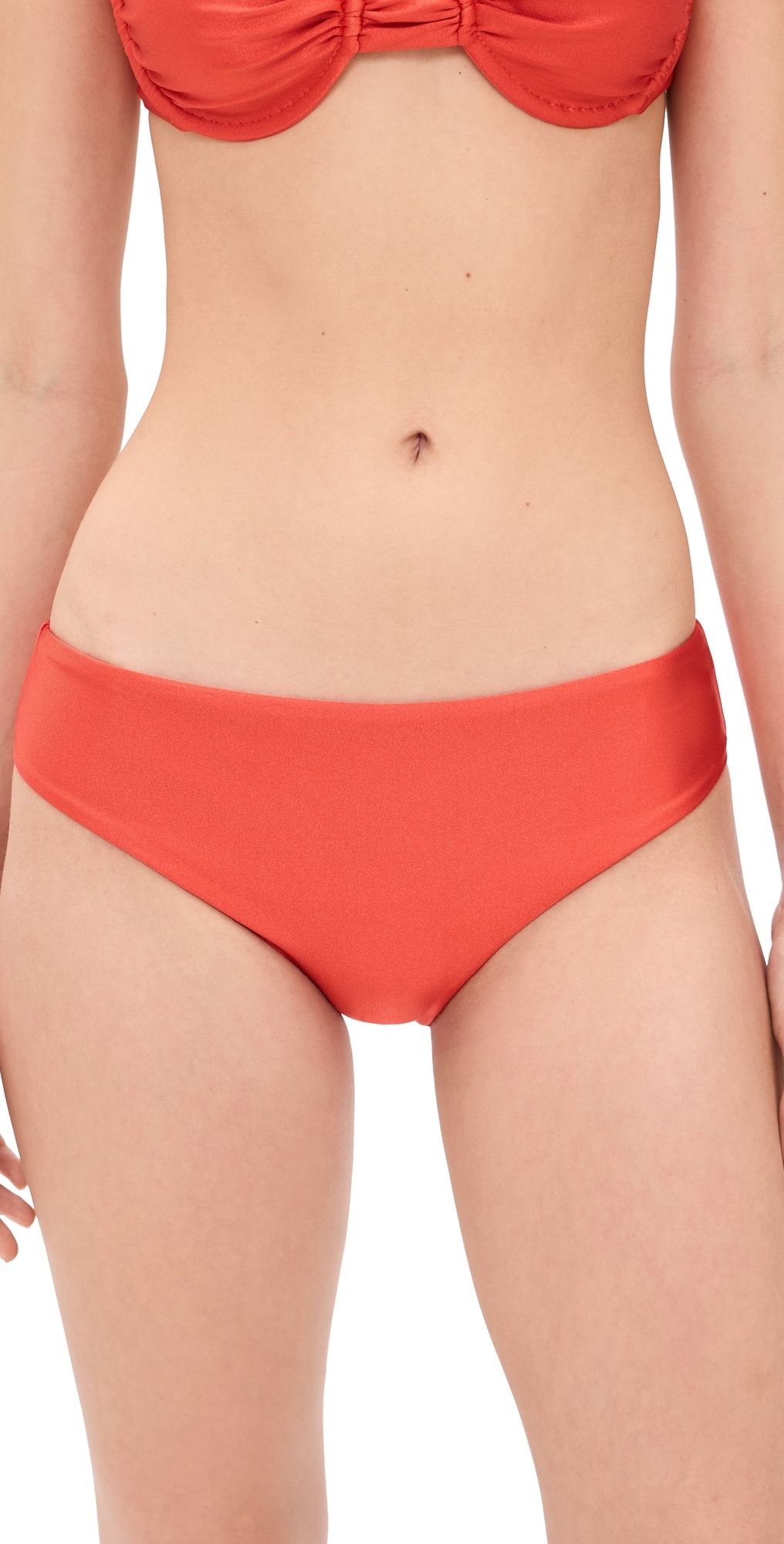 JADE Swim Daya Bikini Bottoms Persimmon Sheen XL
