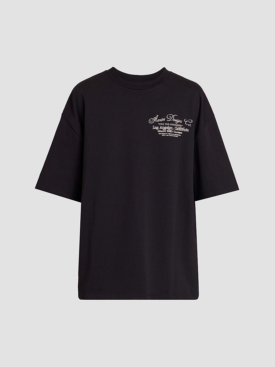 Men's Dreamers Logo Cotton T-Shirt - Black - Size XS
