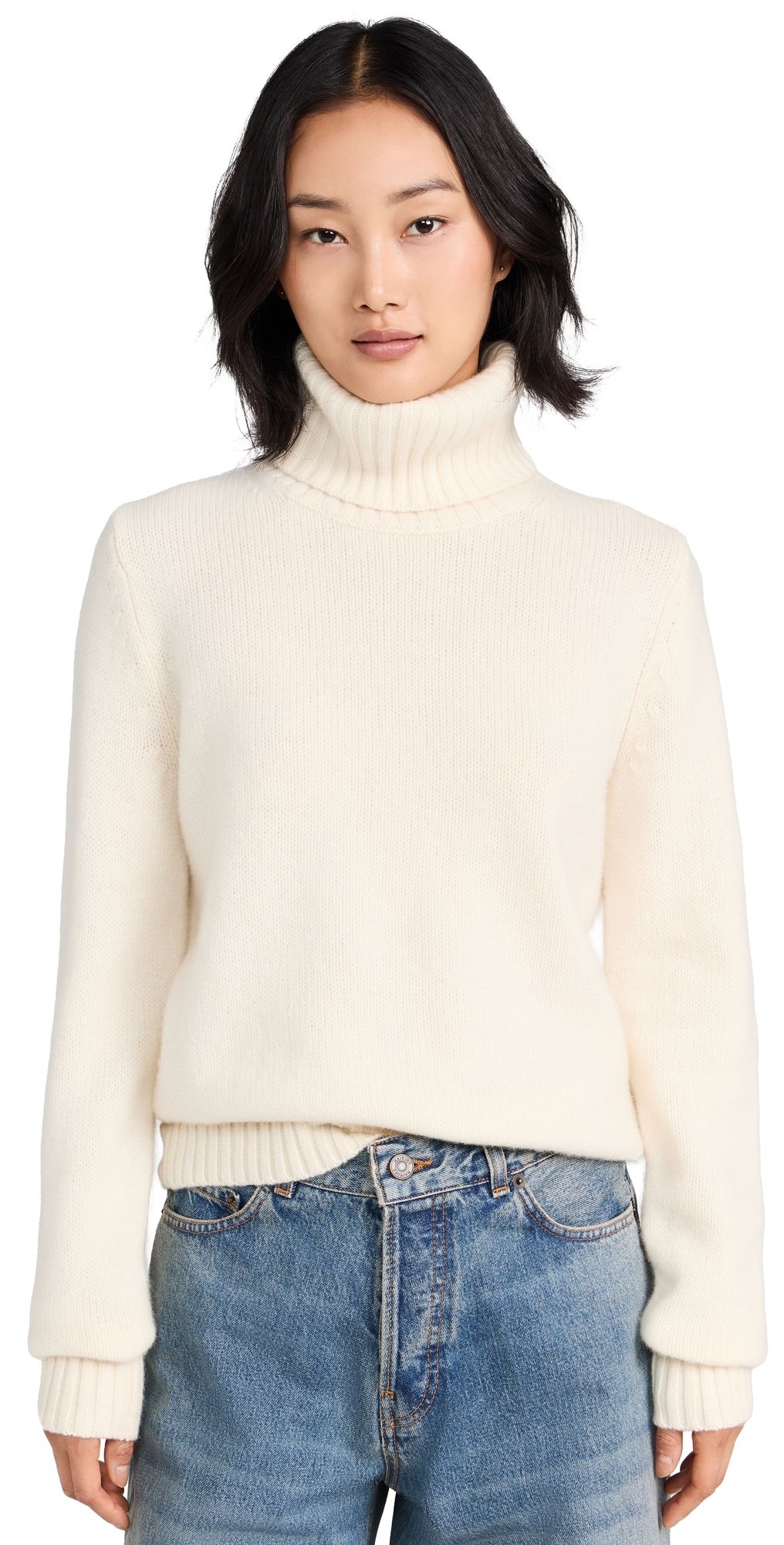 Polo Ralph Lauren Long Sleeve Turtleneck Pullover Authentic Cream S