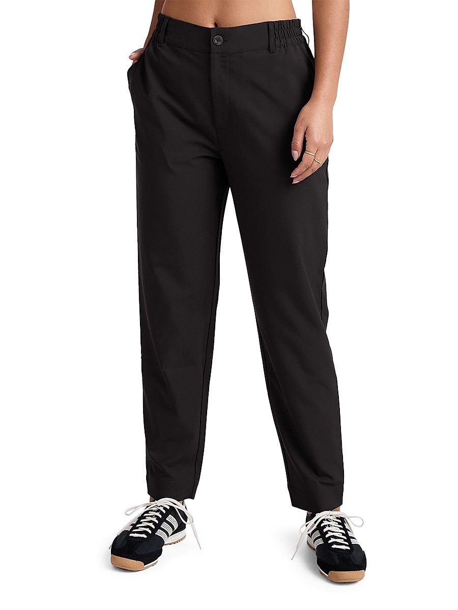 Women's Status Tapered Pants - Black - Size Large