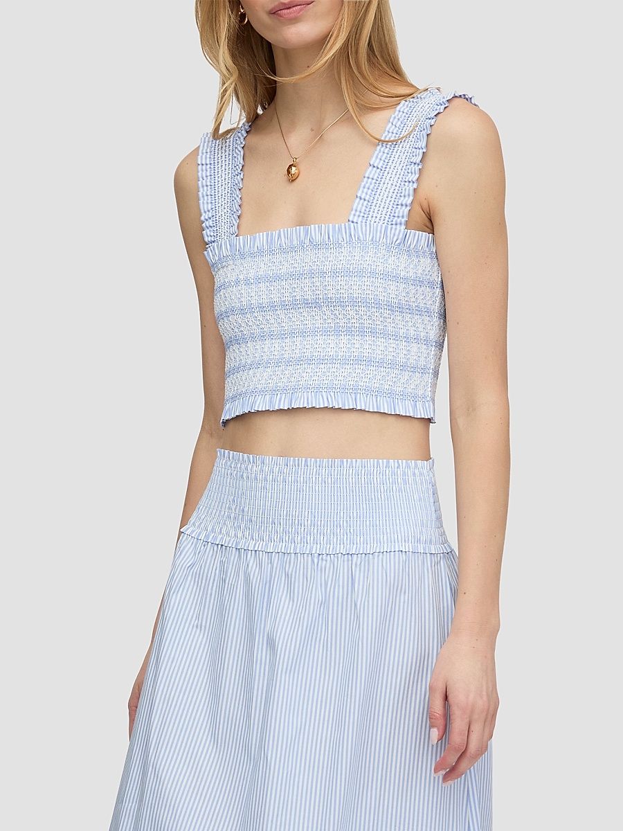Women's The Azalea Nap Top - Blue White Stripe - Size XXL