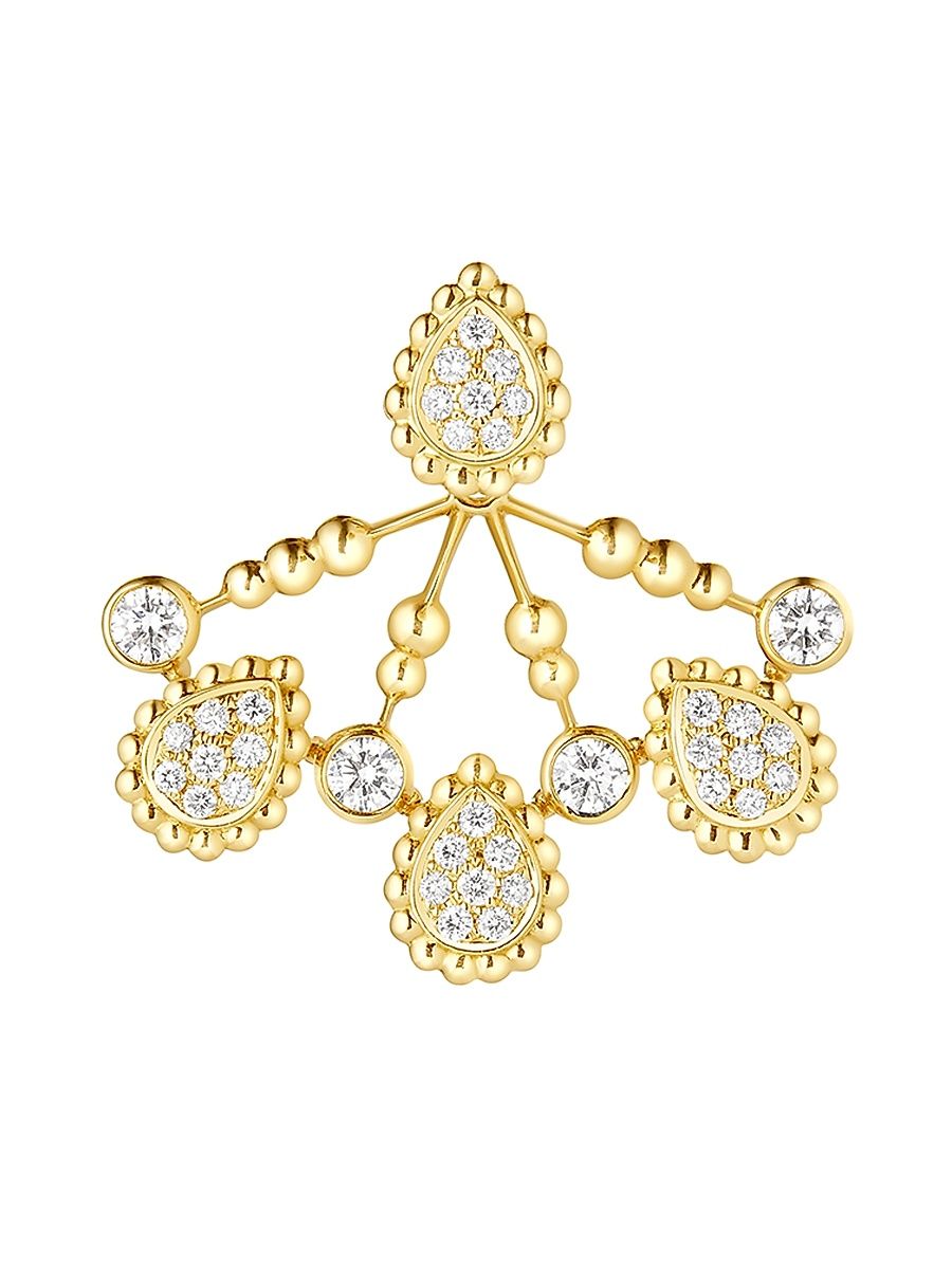 Women's Serpent Bohème Solarité 18K Yellow Gold & 0.40 TCW Diamond Single Ear Jacket - Yellow Gold