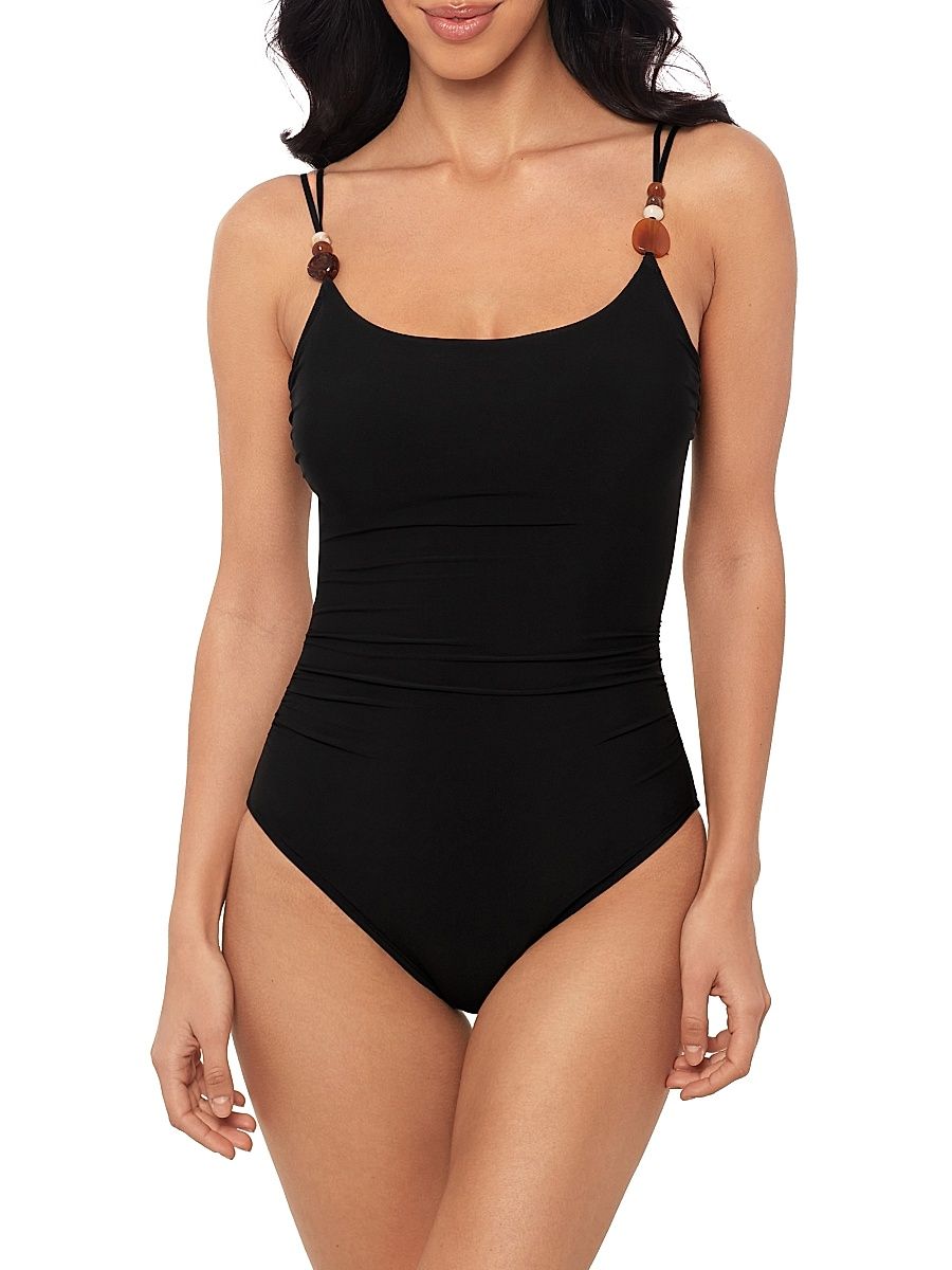 Women's Moonstone Cady One-Piece Swimsuit - Black - Size 16