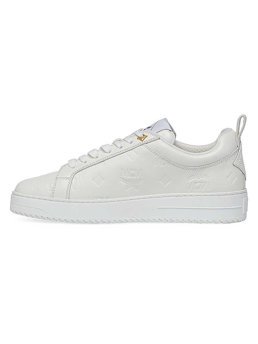 Men's Neo Derby Leather Sneakers - Egret - Size 7