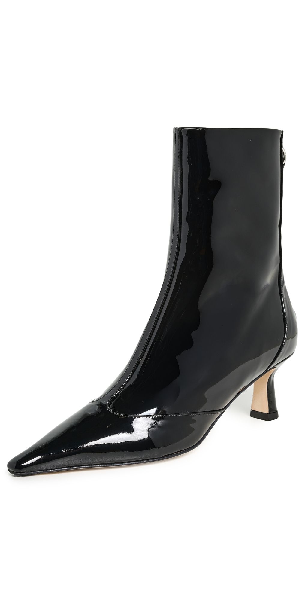 AEYDE Sila Patent Calf Leather Booties Black 35