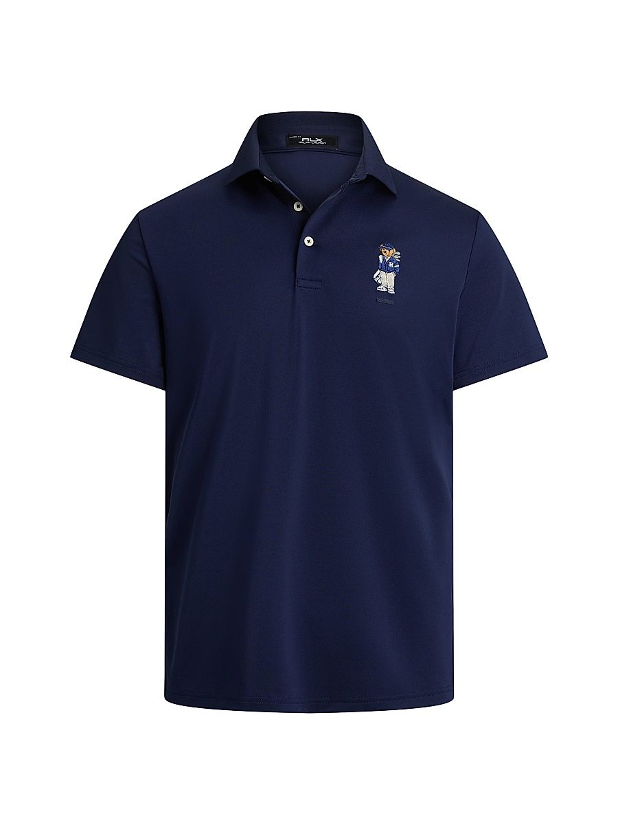 Men's Polo Bear Piqué Polo Shirt - Refined Navy - Size Small