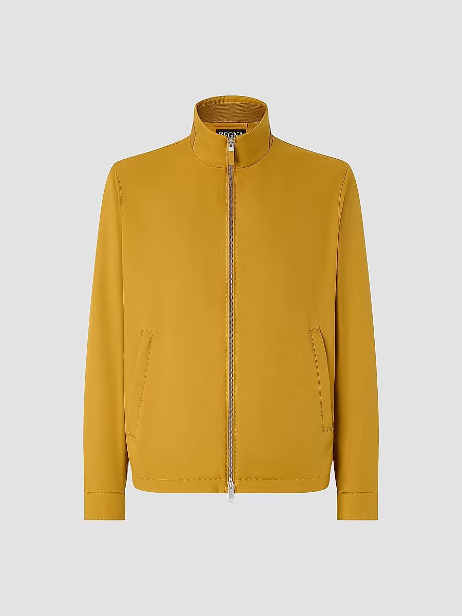 Men's Microfiber Motorin 100CC Blouson Jacket - Yellow - Size 46