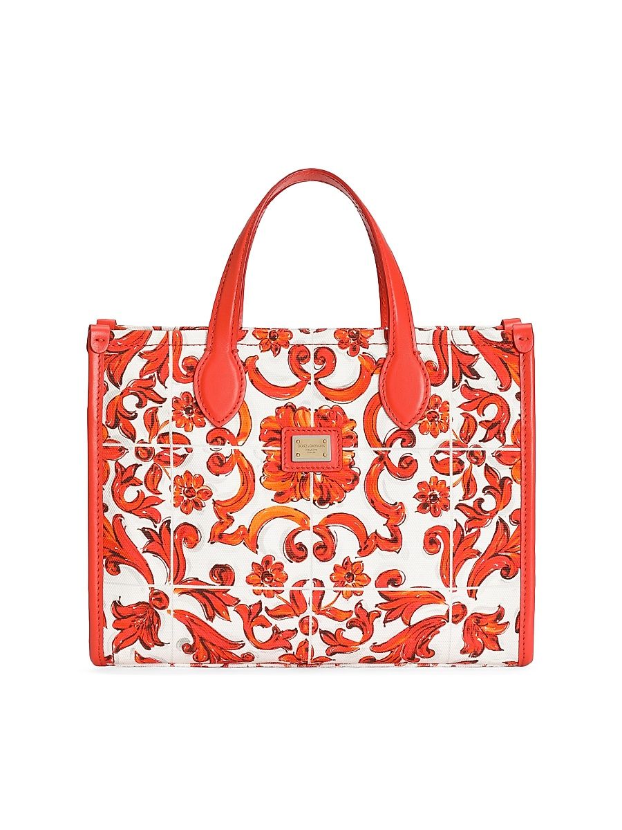 Girl's Baroque Canvas Tote Bag - Mixmaioliche