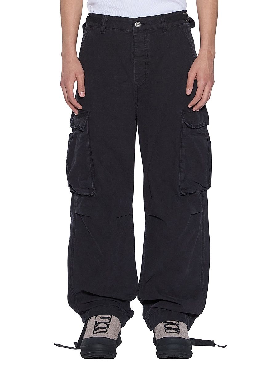 Men's Troop Relaxed-Leg Cargo Pants - Black - Size 40