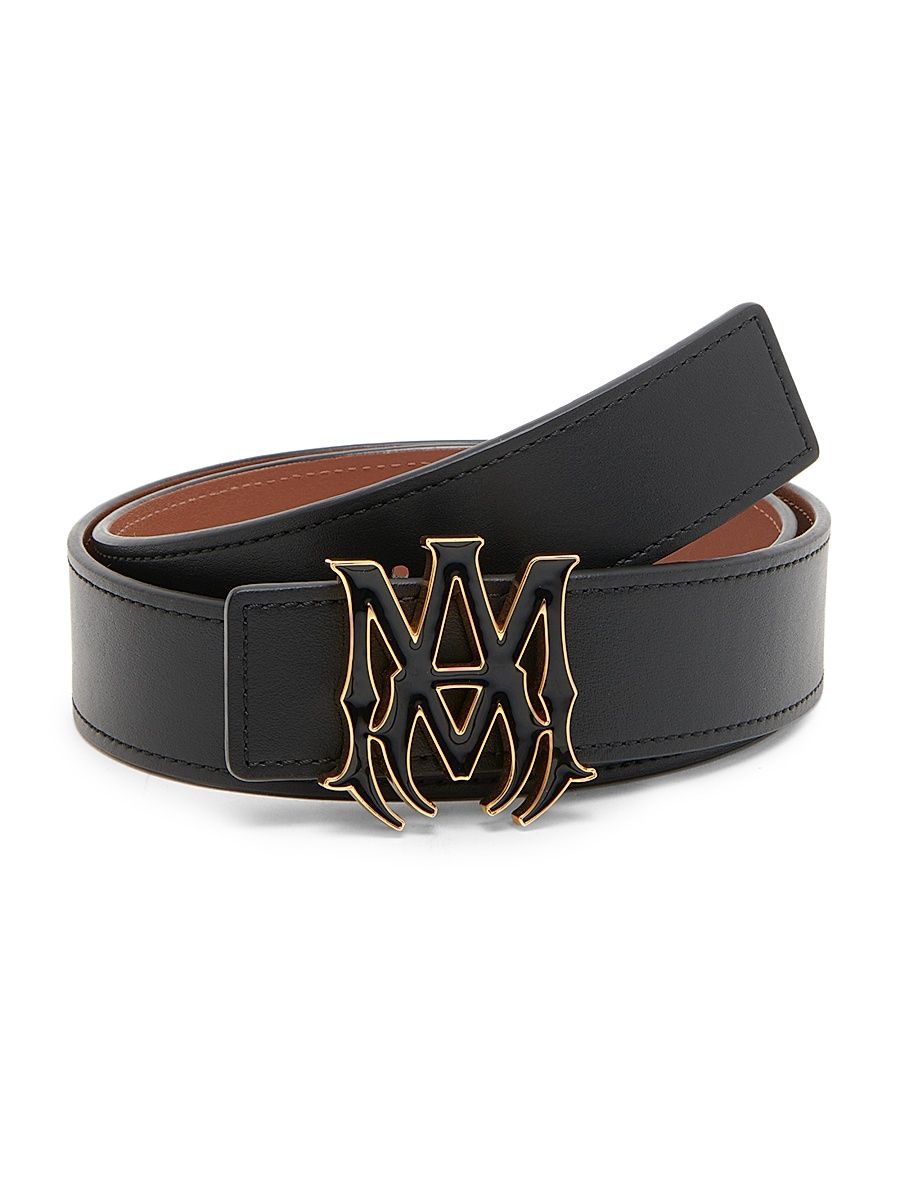 Men's MA Leather Belt - Black Brown - Size 42