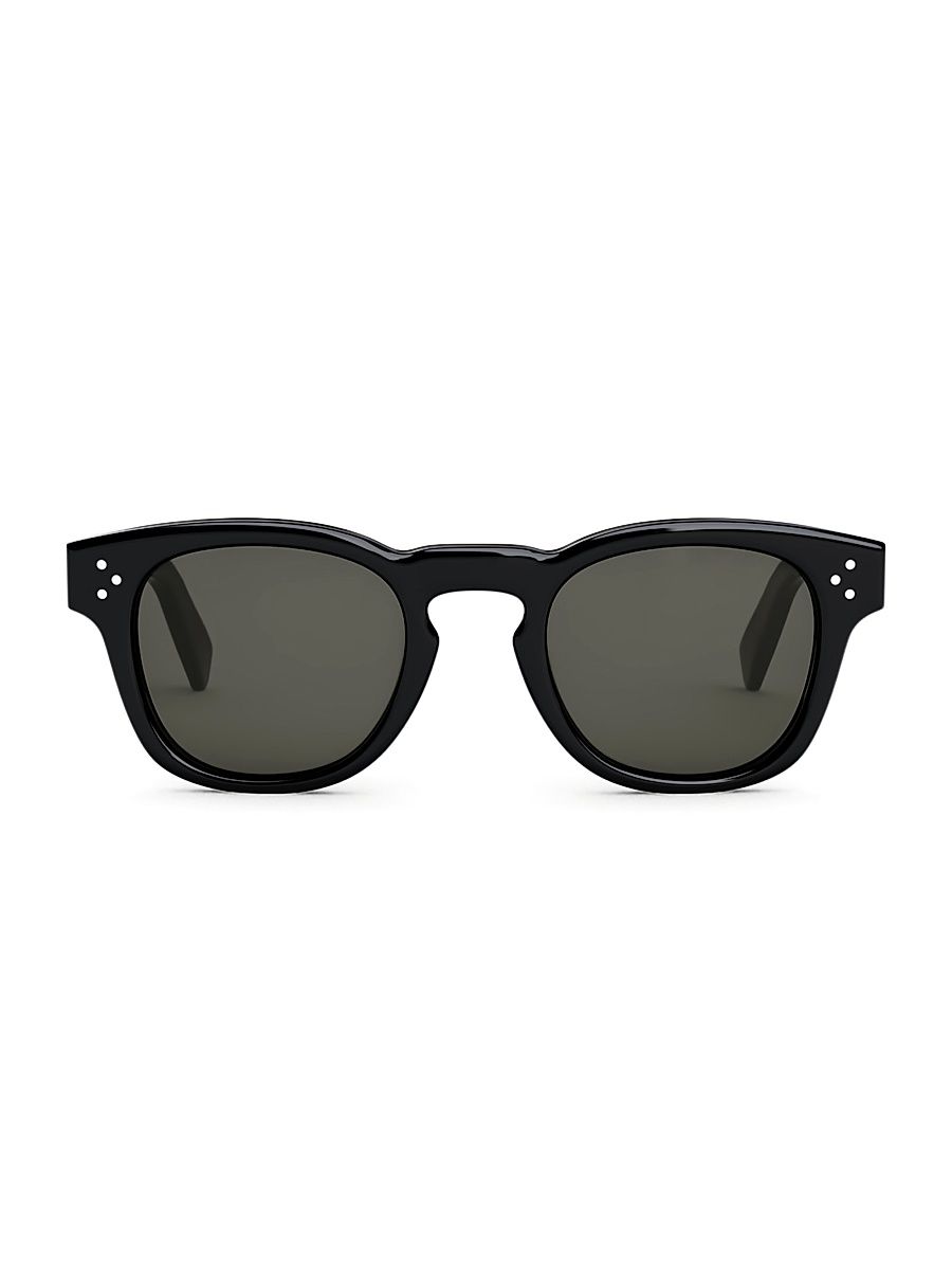 Men's 49MM Square Sunglasses - Black