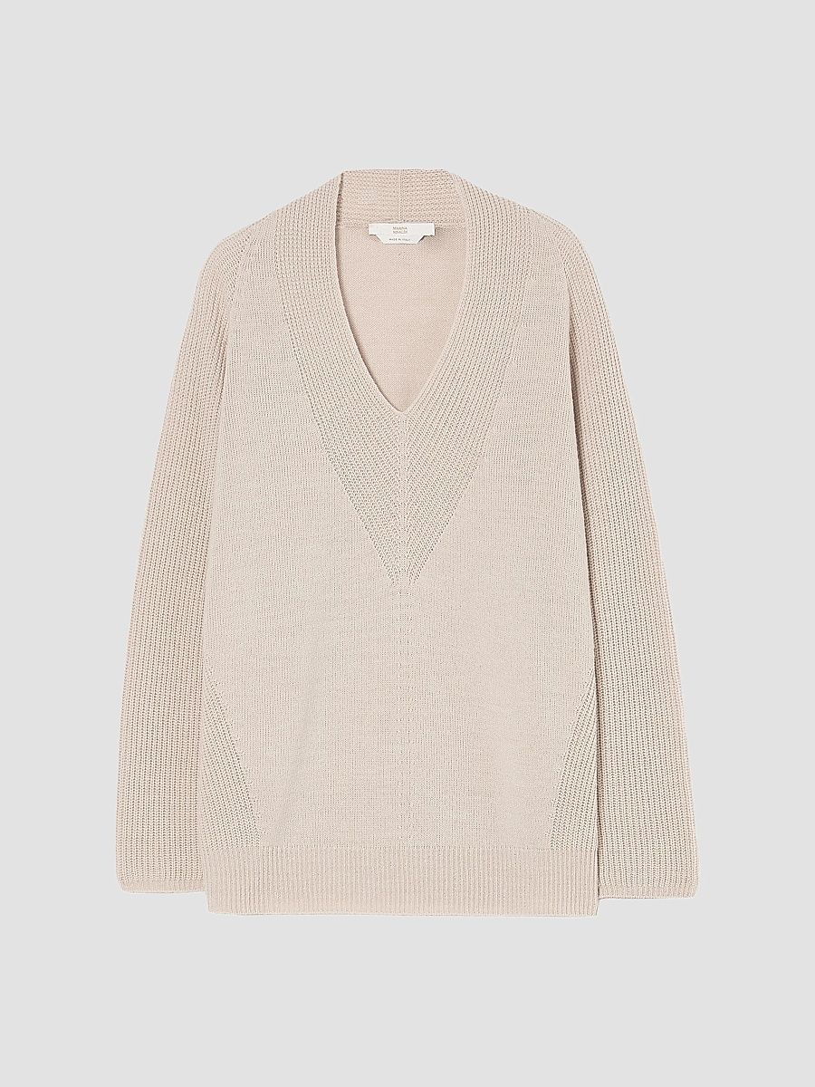 Women's Blown Wool Blend Sweater - Turtle Dove - Size XL
