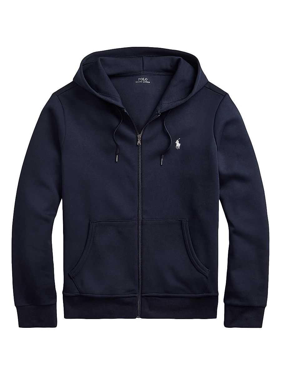 Men's Cotton-Blend Zip Hoodie - Aviator Navy - Size XXL