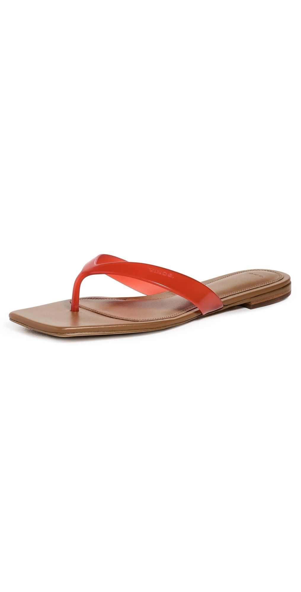 Vince San Juan Thong Sandals Tomato Red 10