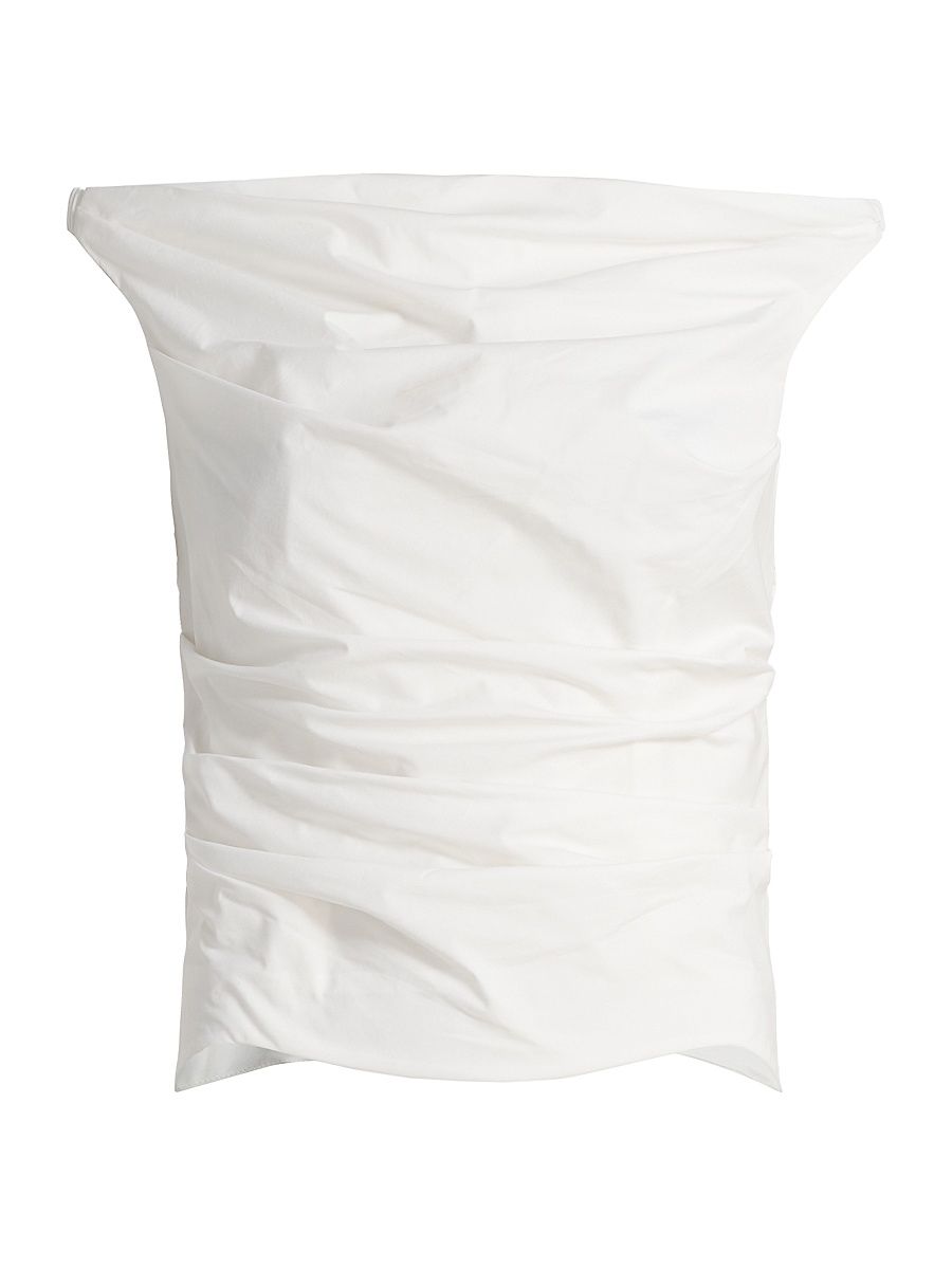 Women's Maisel Cotton-Blend Draped Top - White - Size 8