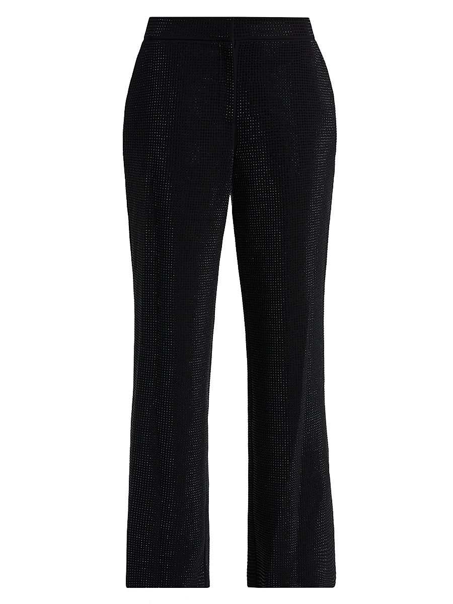 Women's Briella Rhinestone Pants - Noir With Noir Rhinestones - Size 14
