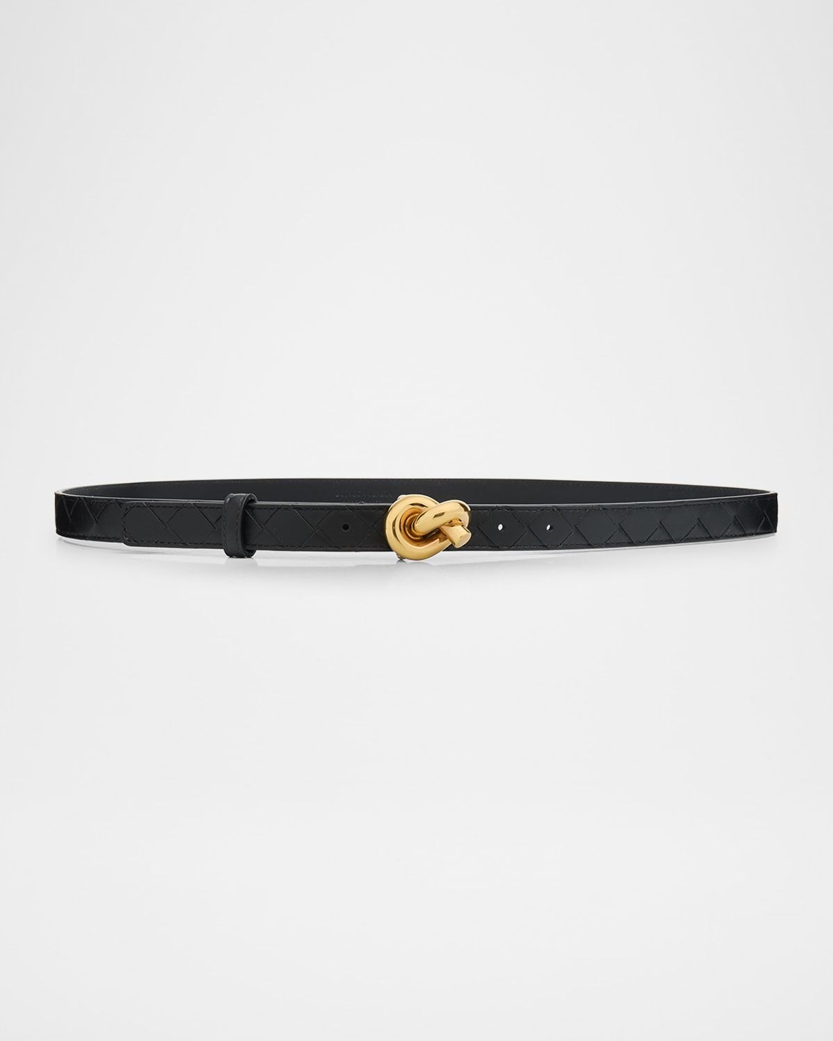 Intrecciato Leather Knot Belt