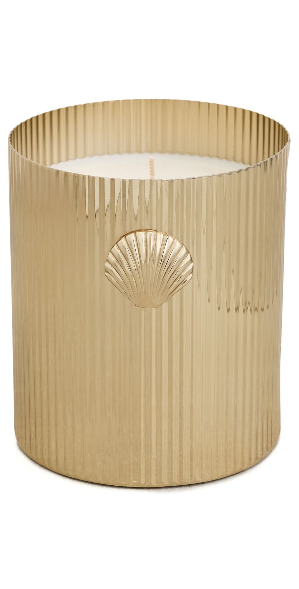 The Favorites Cap Ferrat Fan Shell Design Candle Gold One Size