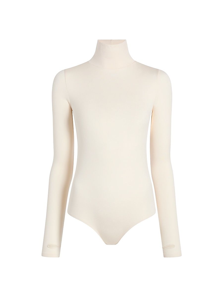 Women's Prima Turtleneck Bodysuit - Bone