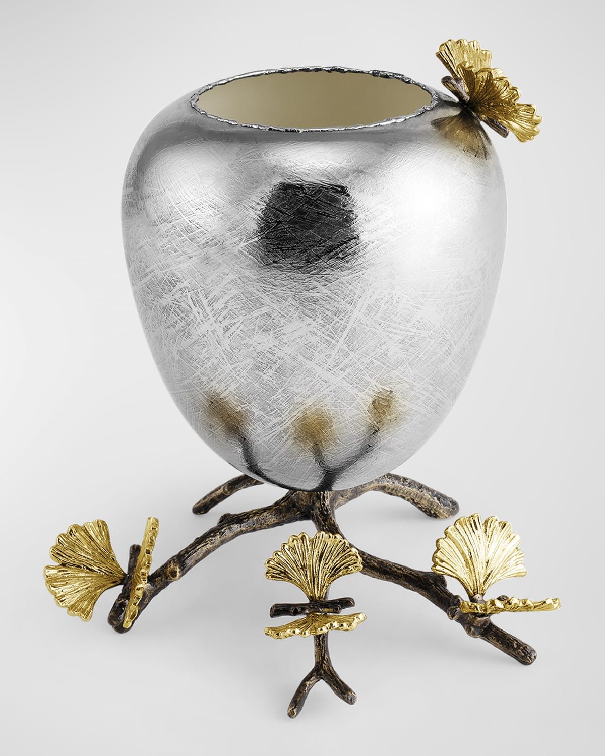 Butterfly Ginkgo Rose Vase