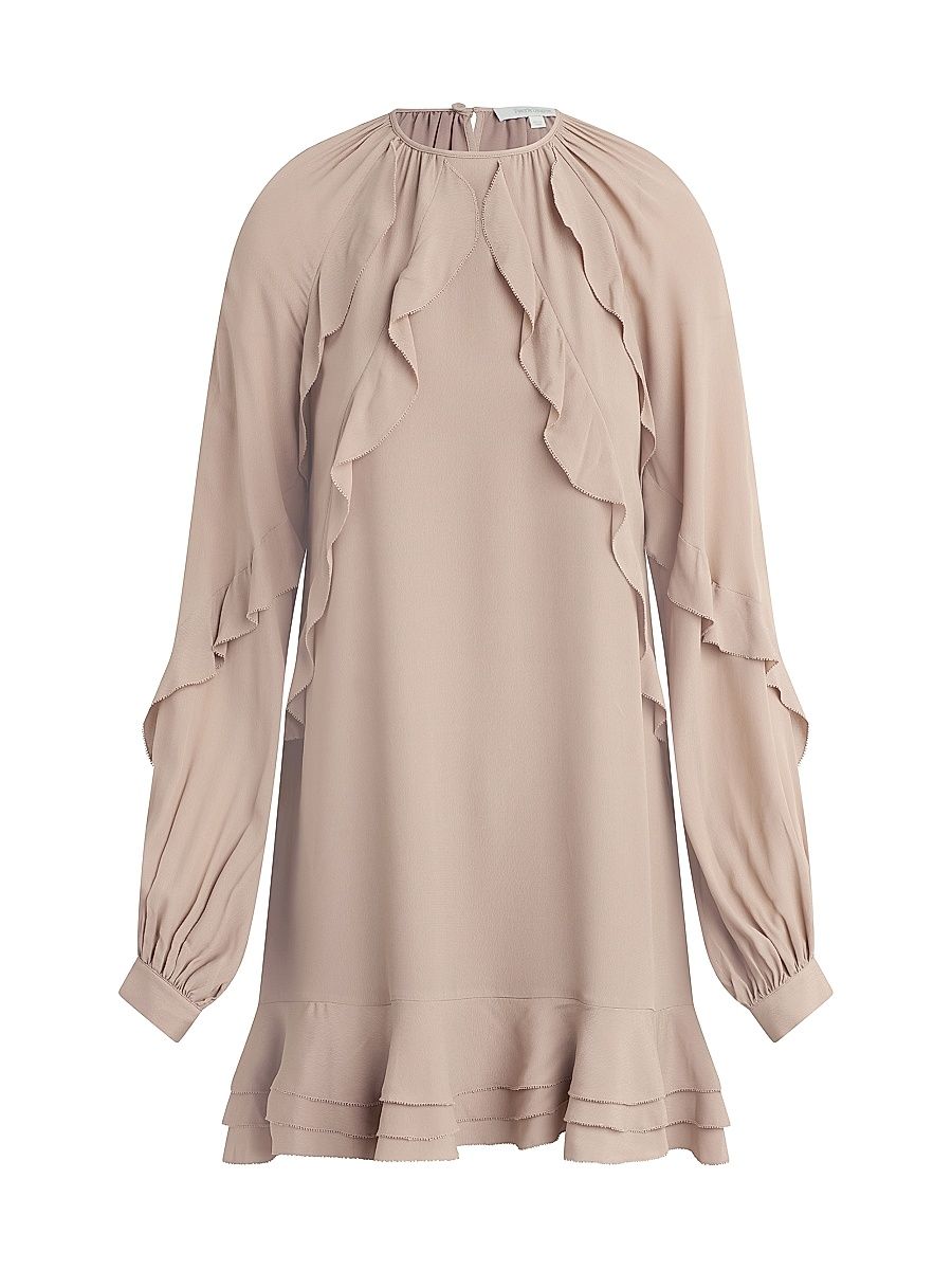 Women's The Because of You Ruffled Minidress - Mocha - Size XL