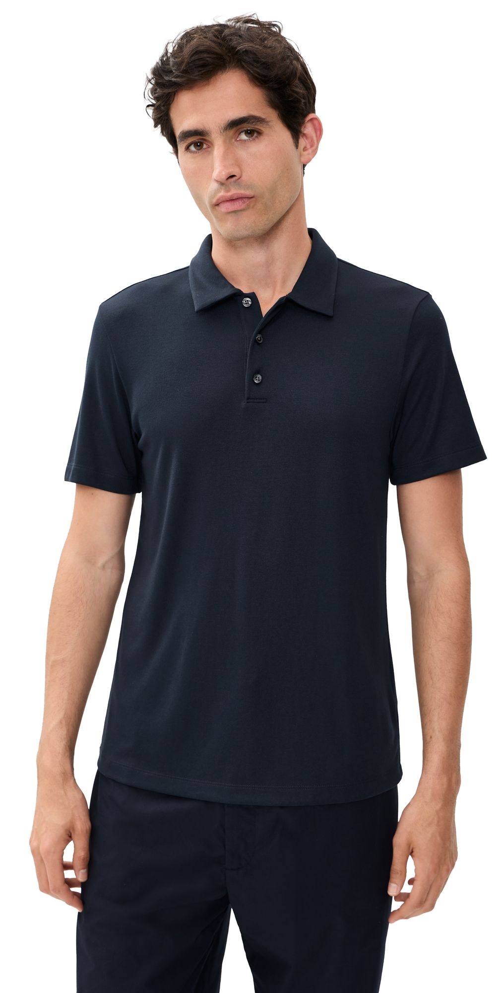 Theory Bron Polo Shirt in Anenome Milano Baltic L