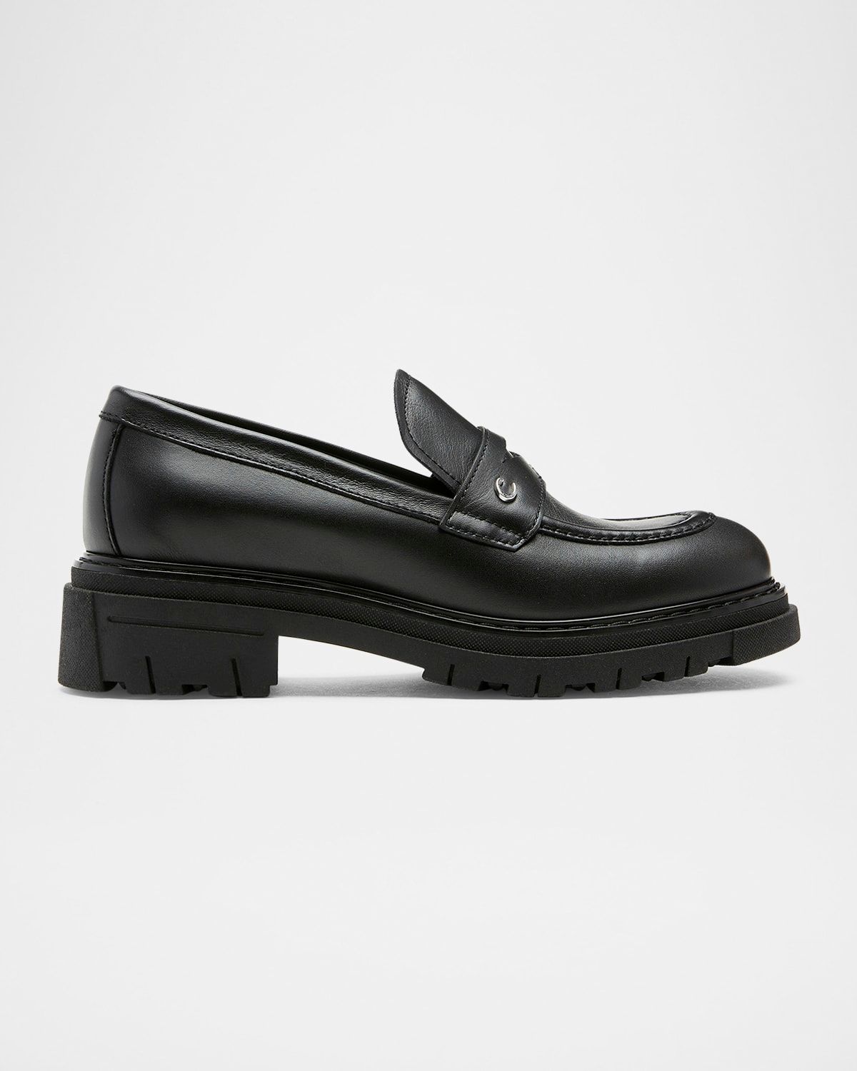 Doe Matte Leather Penny Loafers