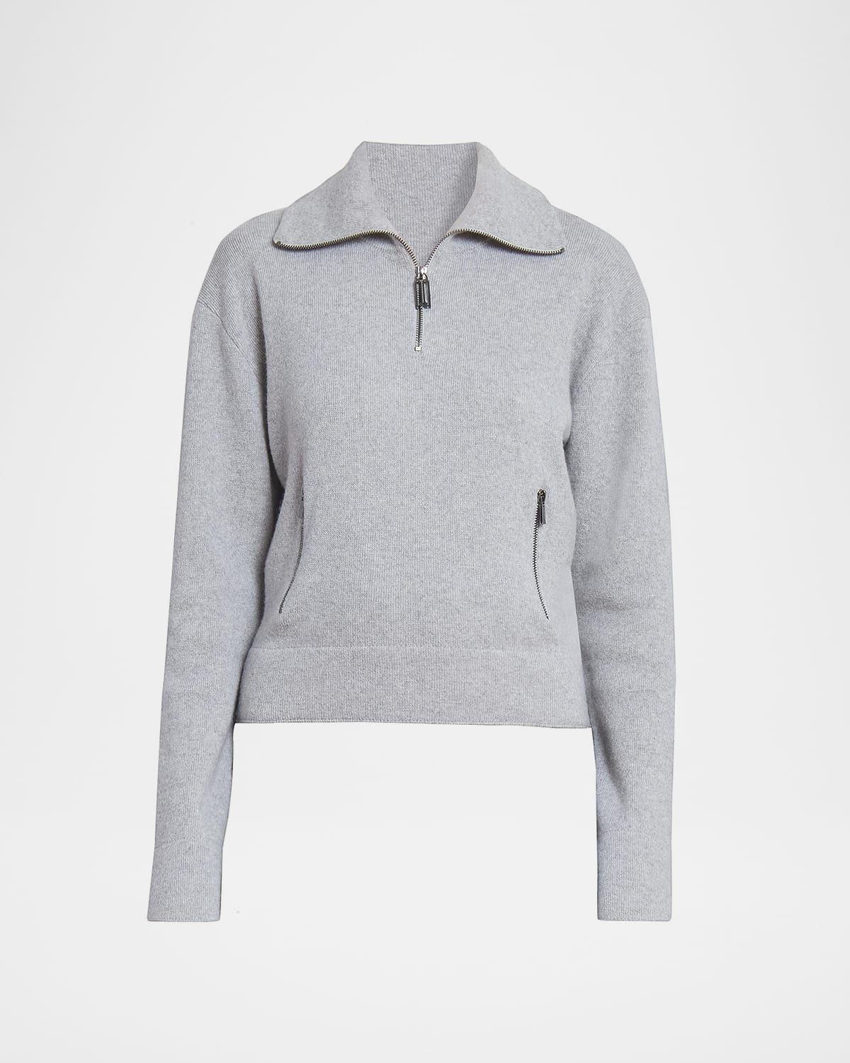 Cashmere Knit Quarter-Zip Sweater