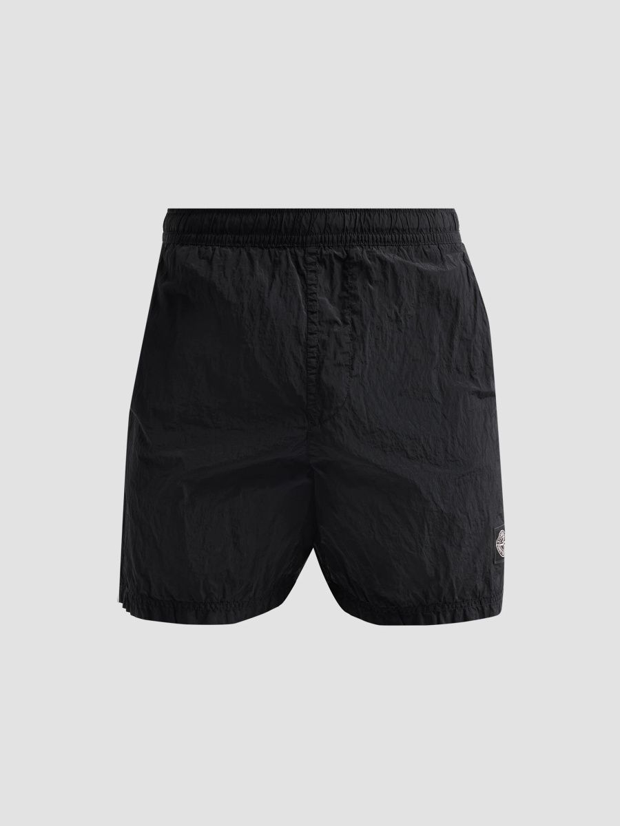 Stone Island Men's Crinkle Swim Shorts - Black - Size XXL