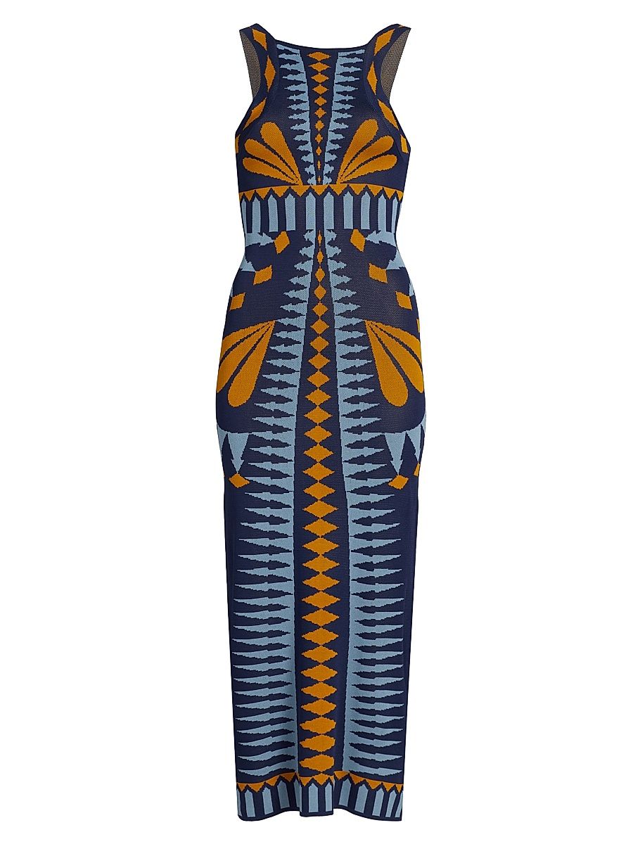 Women's Emery Jacquard Knit Midi-Dress - Butterfly Jacq Knit - Size XL