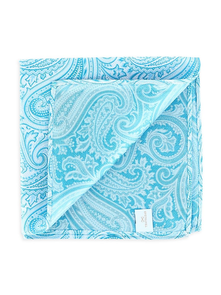Men's Sobee Collection Pocket Square - Blue
