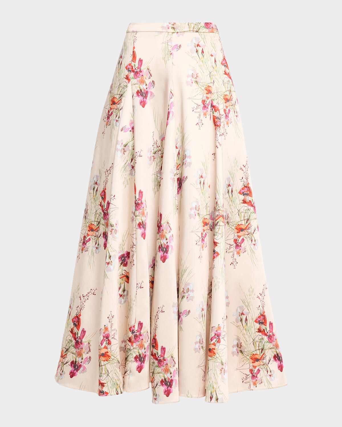 Hilda Iris Bouquet A-Line Midi Skirt
