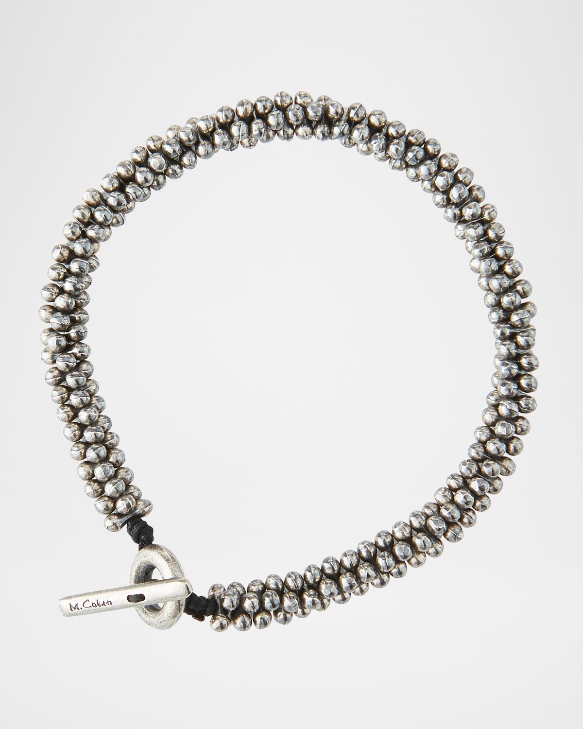 Men & apos;s Mini Sterling Silver Jacks Bead Bracelet