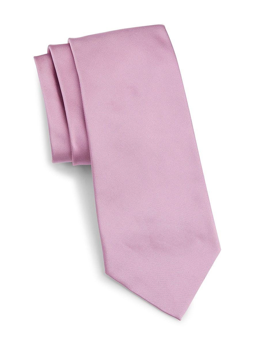 Men's Peau de Soie Silk Tie - Pink