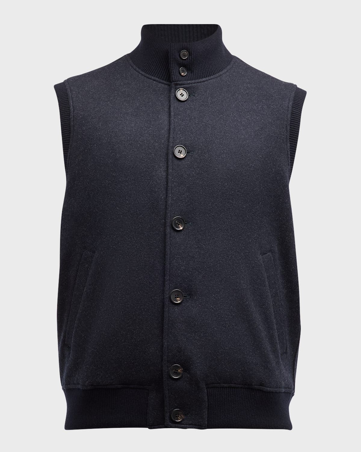 Men & apos;s Cashmere Button-Up Vest