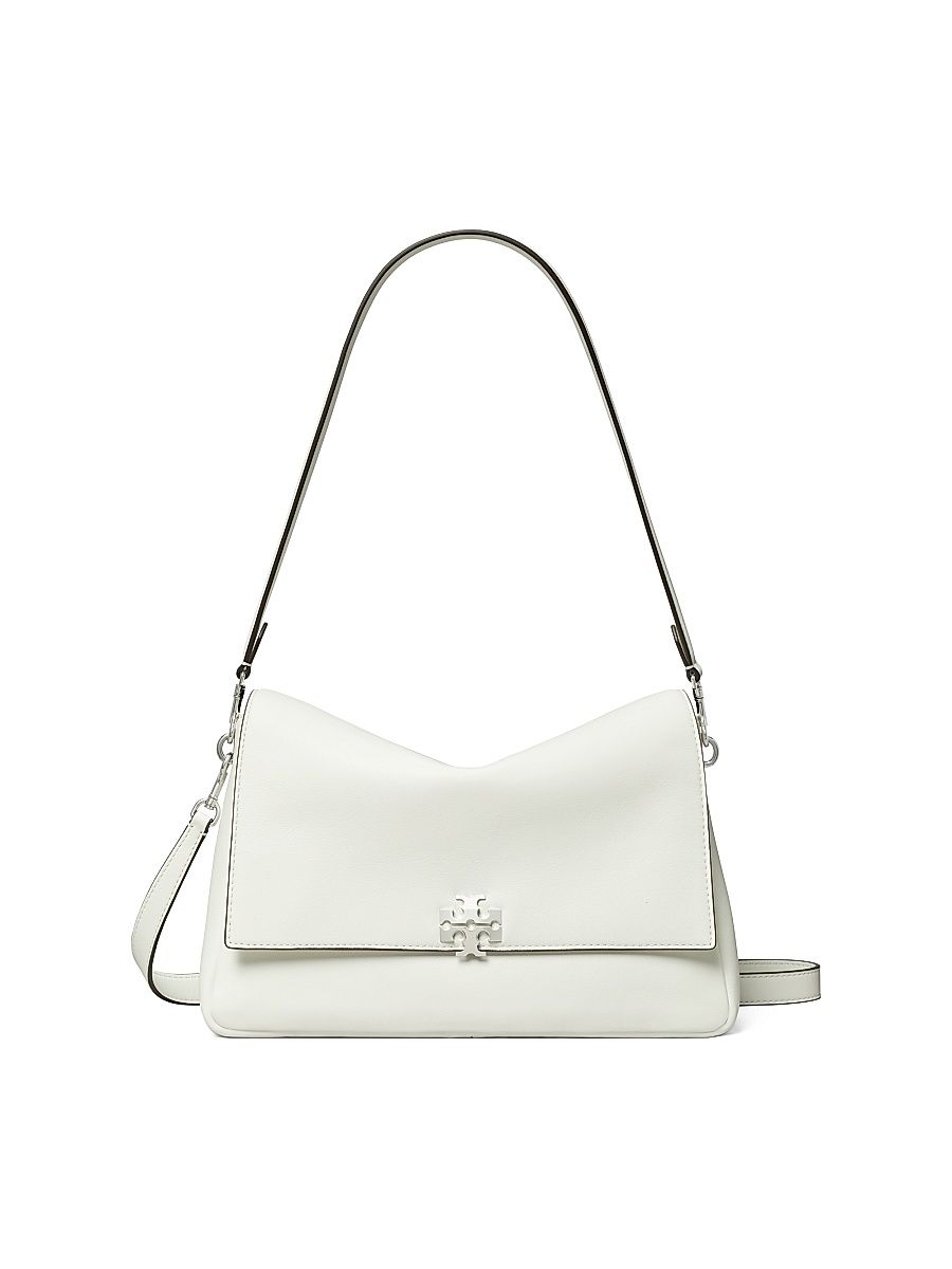 Women's Charlie Leather Shoulder Bag - Bianco