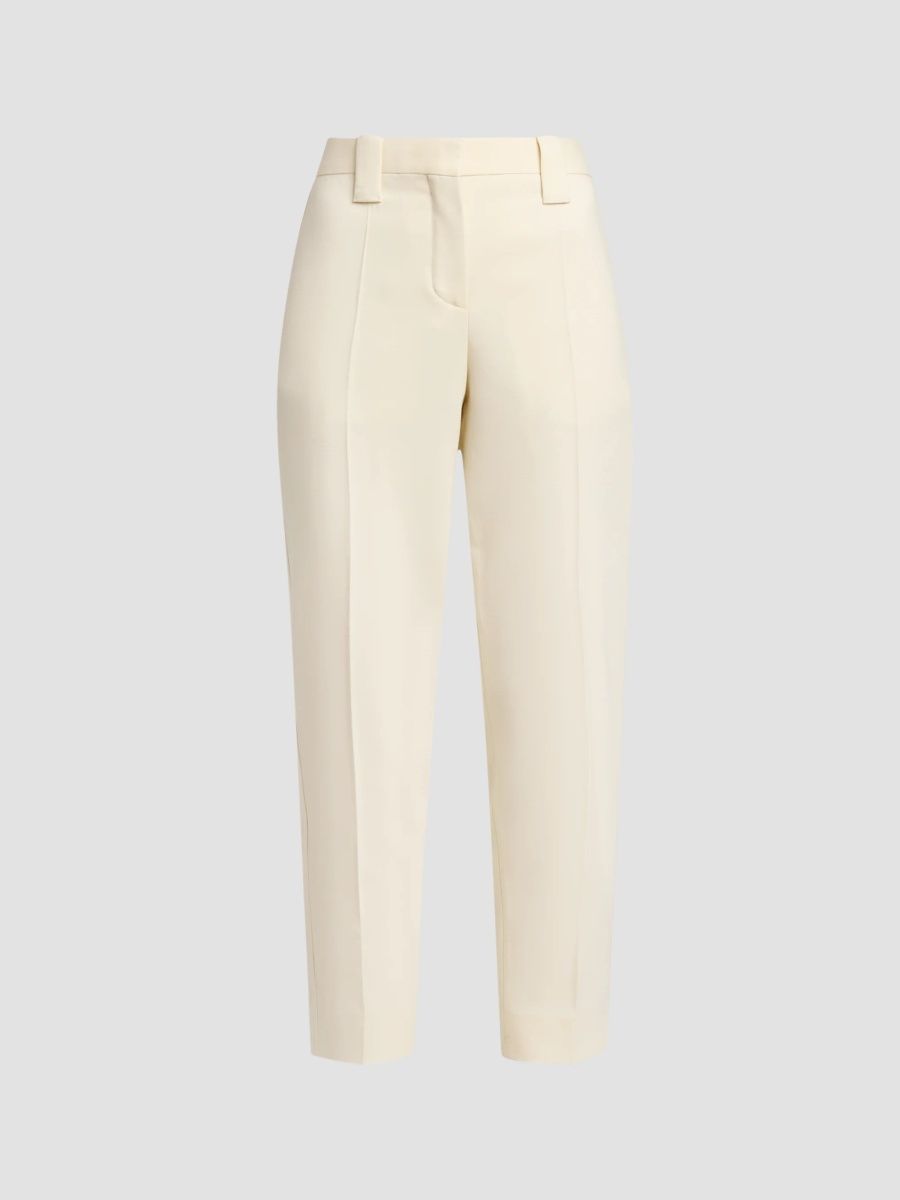Versace Women's Stretch Wool Evening Pants - Wool White - Size 4