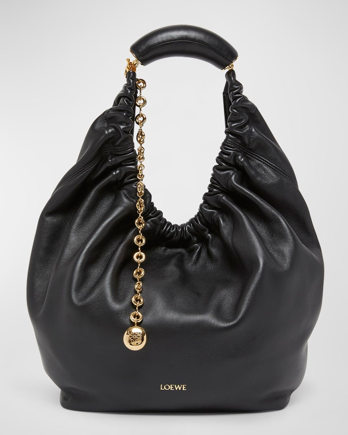 Squeeze Small Shoulder Bag in Napa Leather
