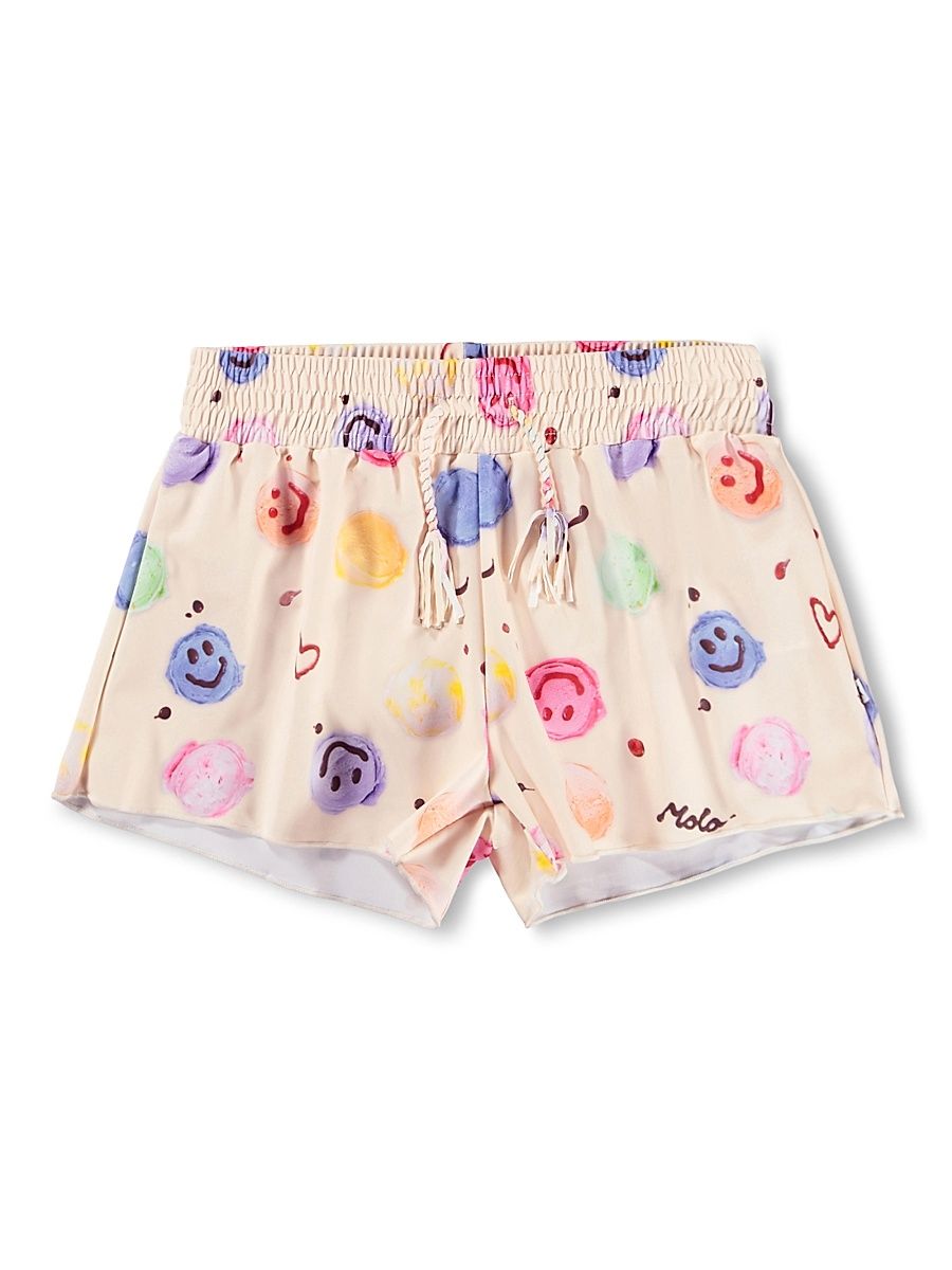 Little Girl's & Girl's Nicci Swim Shorts - Smile Scoops - Size 11