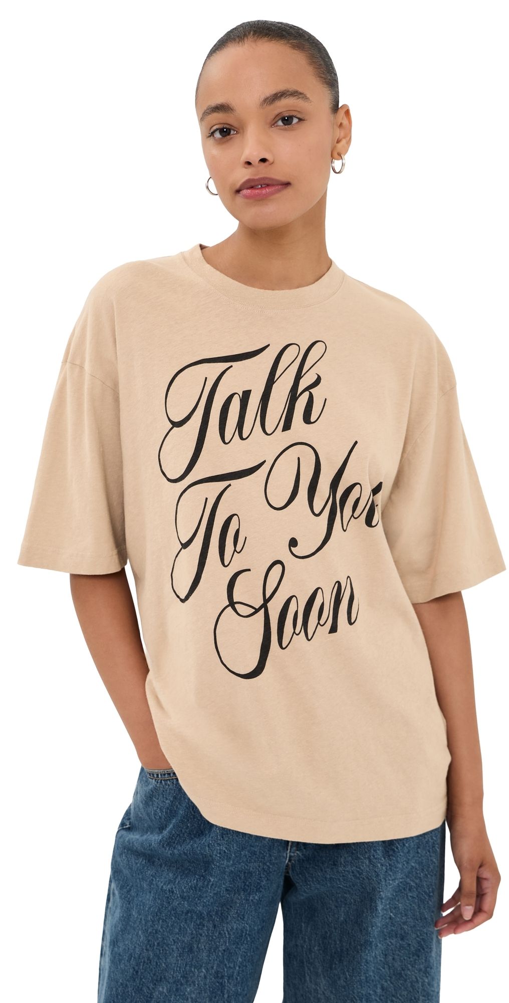 Acne Studios Talk To You Soon Tee Beige S