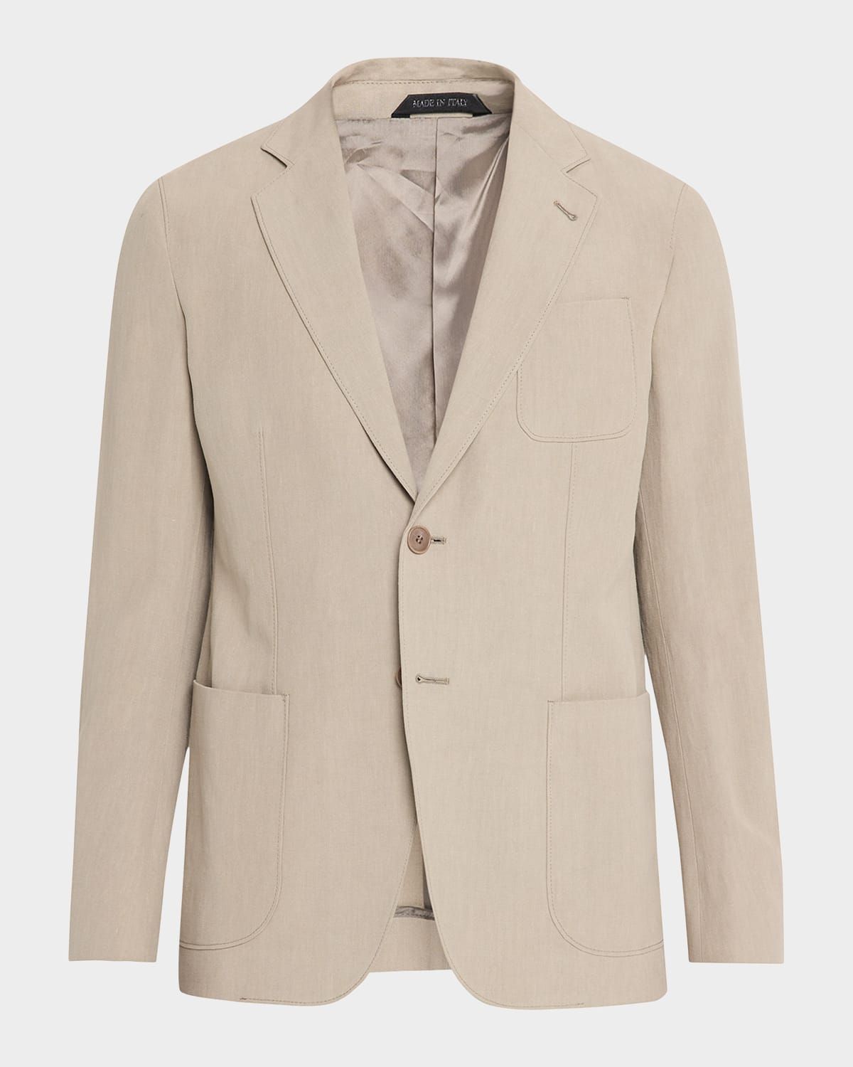 Linen Single-Breasted Jacket