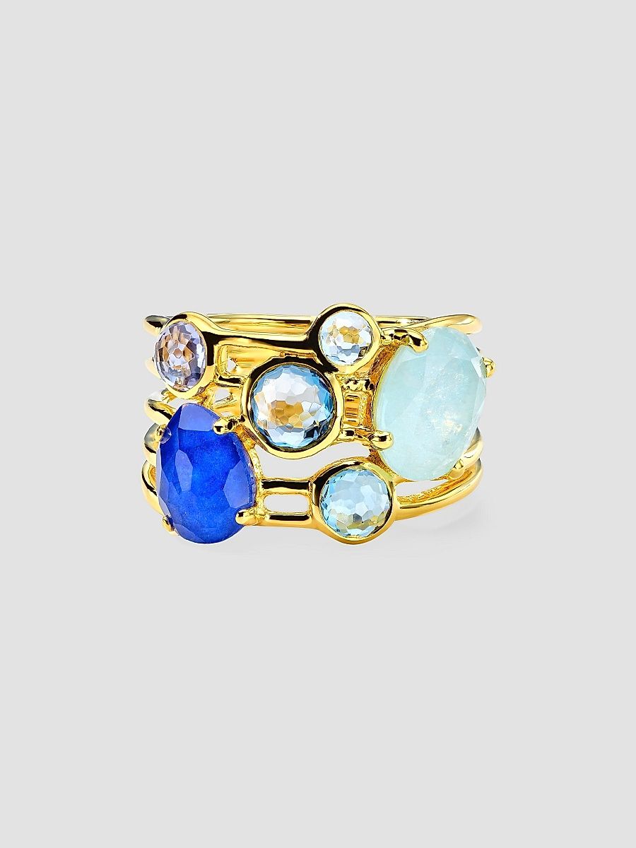 Women's 18K Rock Candy Gelato 6-Stone Cluster Ring - Wildflower - Size 7