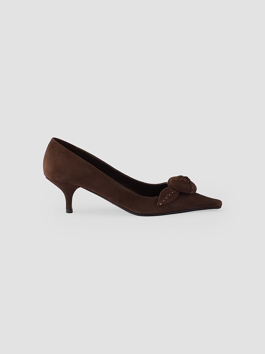 Women's Suede Pumps - Brown - Size 10.5