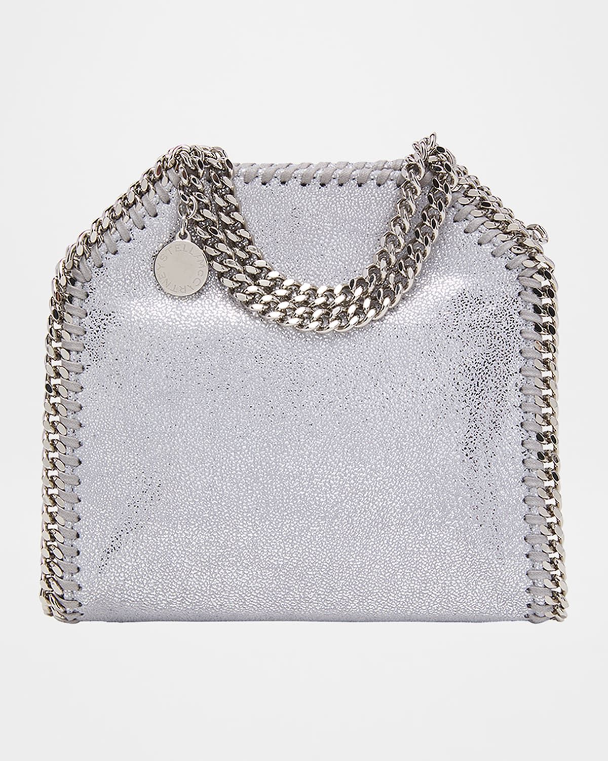 Tiny Dotted Chamois Metallic Tote Bag