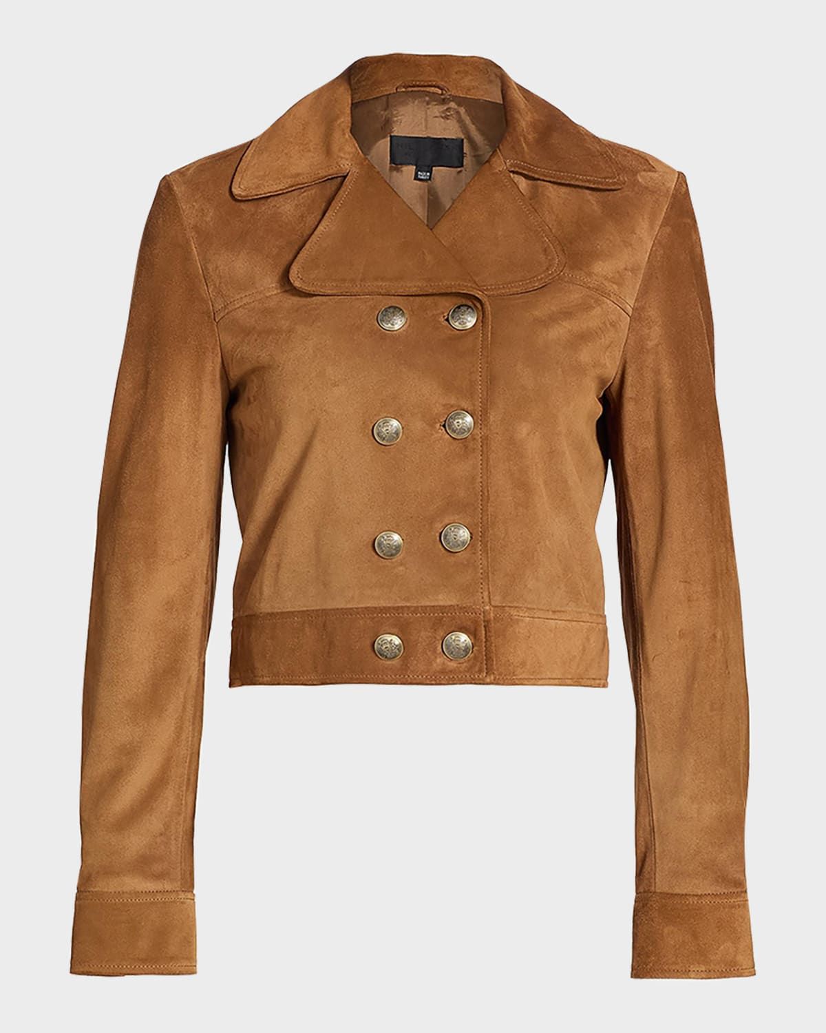 Cassidy Double-Breasted Suede Jacket