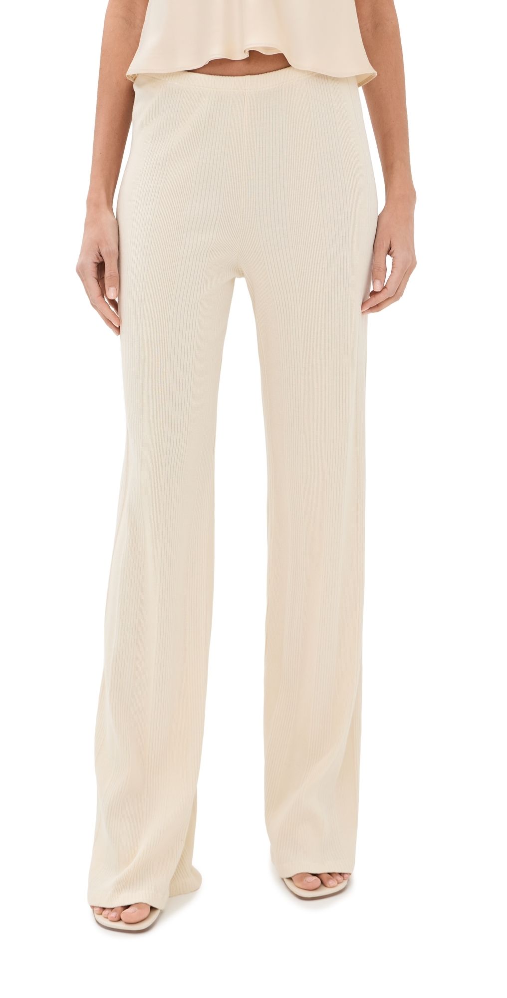 SPRWMN Wide Leg Easy Pants Creme XS
