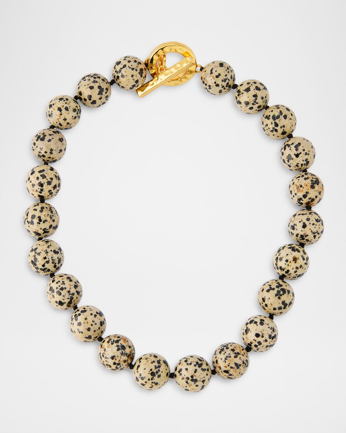 Dalmatian Jasper Toggle Necklace
