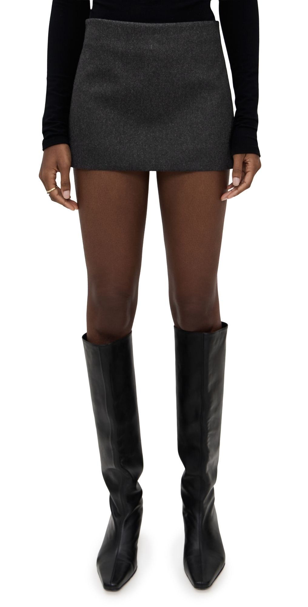 A. L.C. Edie Skirt Charcoal/Black 4