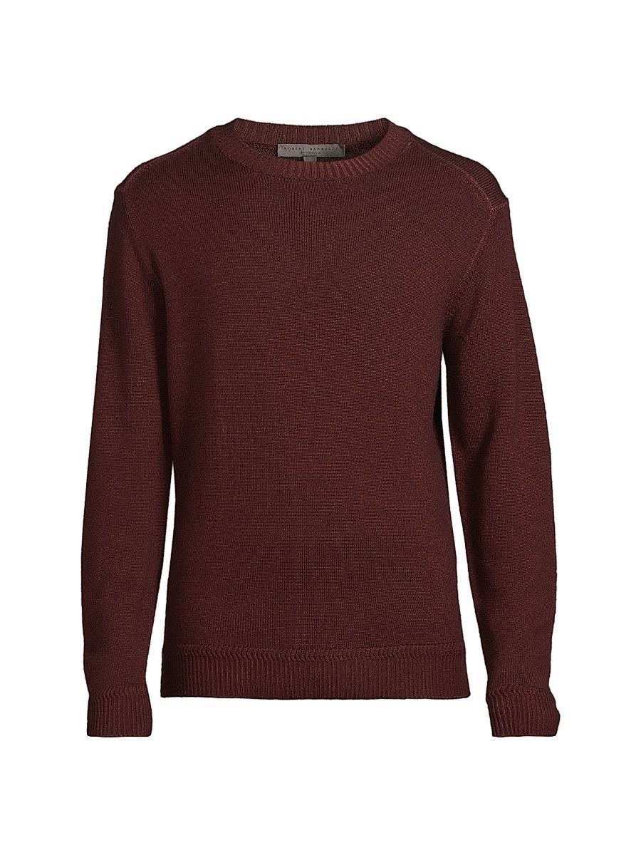 Men's Bertona Crewneck Sweater - Bordeaux - Size Large